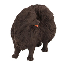Black Pomeranian, Standing Figurine Pet Cremation Urn