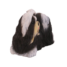 Black and White Shih Tzu, Standing Figurine Pet Cremation Urn