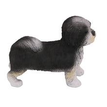 Black and White Shih Tzu, Puppycut Standing Figurine Pet Cremation Urn