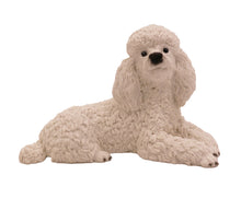 White Poodle, Lying Down Figurine Pet Cremation Urn