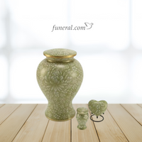 Floral Ballet Opal Extra Large Pet Urn Set