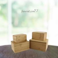 Forever Free Bamboo Box Small Pet Urn Set