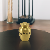 Gabrielle Paw Brass Medium Pet Urn