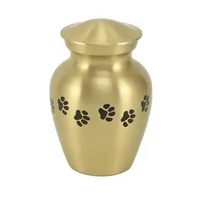 Gabrielle Paw Brass Small Pet Urn High-Resolution Image