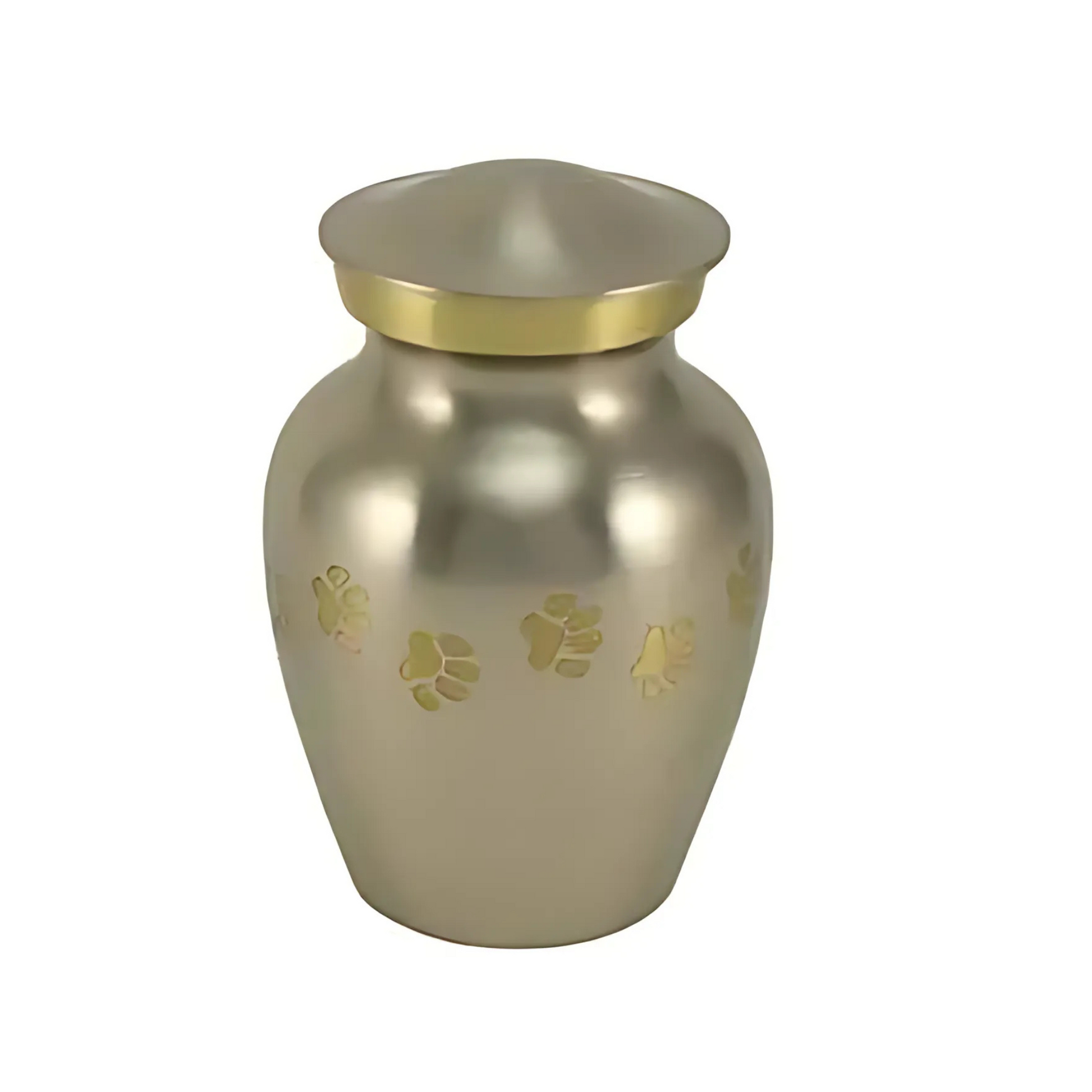 Gabrielle Paw Pewter Small Pet Urn High-Resolution Image