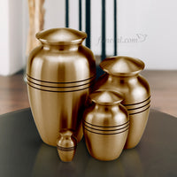 Gabrielle Three Twine Bronze Medium Pet Urn Set