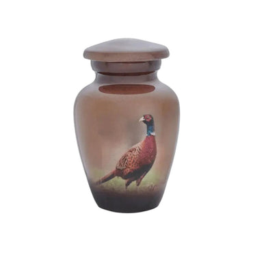 Graceful Pheasant Mocha Aluminum Keepsake