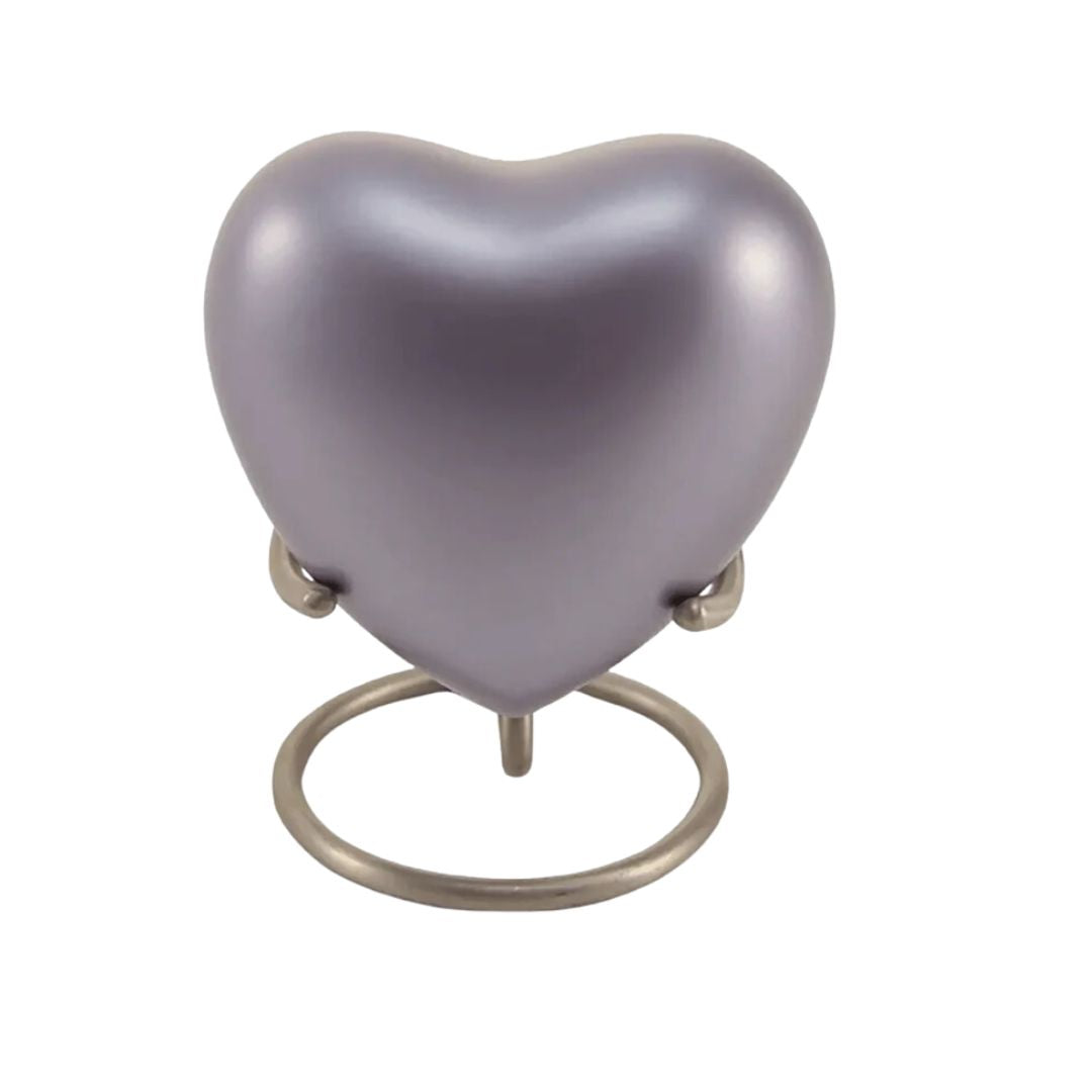 Lineas Starlight Blue Brass Heart Keepsake