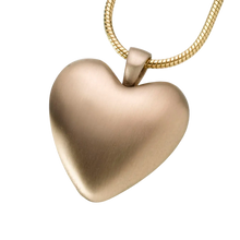 Bronze Heart Pendant, Cremation Necklace