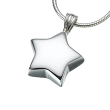 Sterling Silver Small Star Pendant, Cremation Necklace