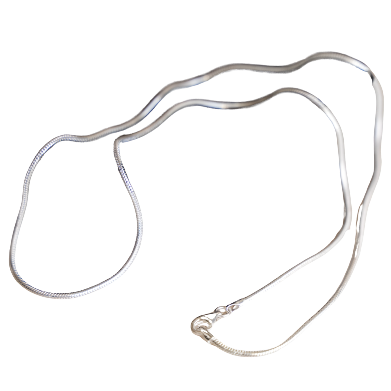 20″ Sterling Silver Snake Chain Necklace, Cremation Jewelry | Funeral ...
