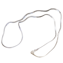 20″ Sterling Silver Snake Chain Necklace, Cremation Jewelry