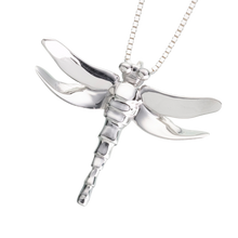 Sterling Silver Dragonfly Pendant, Cremation Necklace