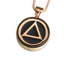 Gold Vermeil Serenity Pendant, Cremation Necklace