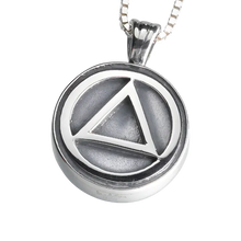 Sterling Silver Serenity Pendant, Cremation Necklace