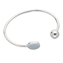 Sterling Silver Bangle Bracelet, Cremation Jewelry