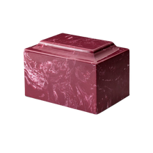 MacKenzie Classic Urn+Vault® for Ashes - Cultured Marble - Berry
