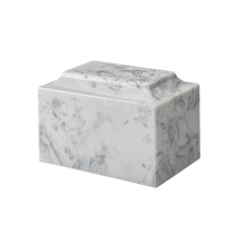 MacKenzie Classic Cultured Marble Urn for Ashes - Carrera