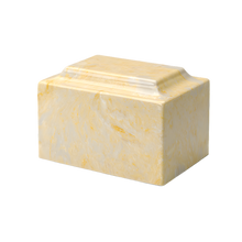 MacKenzie Classic Urn+Vault® for Ashes - Cultured Marble - Gold