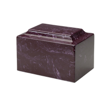 MacKenzie Classic Cultured Marble Urn for Ashes - Merlot