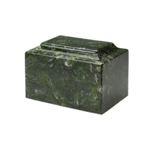 MacKenzie Classic Cultured Marble Urn for Ashes - Verde