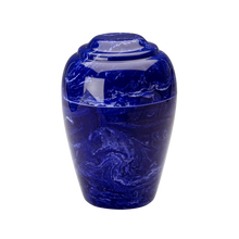 MacKenzie Grecian Urn+Vault® for Ashes - Cultured Marble - Cobalt