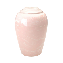 MacKenzie Grecian Cultured Marble Urn for Ashes - Pink