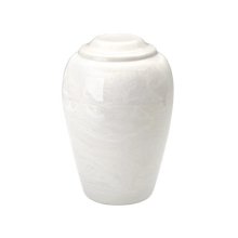 MacKenzie Grecian Urn+Vault® for Ashes - Cultured Marble - White