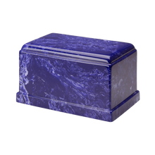MacKenzie Olympus Urn+Vault® for Ashes - Cultured Marble - Cobalt