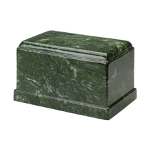 MacKenzie Olympus Urn+Vault® for Ashes - Cultured Marble - Emerald