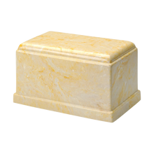 MacKenzie Olympus Urn+Vault® for Ashes - Cultured Marble - Gold