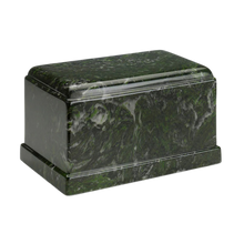 MacKenzie Olympus Urn+Vault® for Ashes - Cultured Marble - Verde