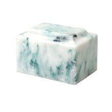 Teal Marble Onyx Finish Classic Adult Cremation Urn with Vault®