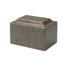 MacKenzie Classic Cultured Granite Urn for Ashes - Kodiak Brown