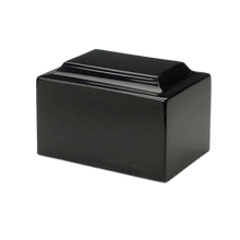MacKenzie Classic Urn+Vault® for Ashes - Cultured Granite - Orca Black