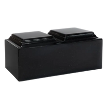 MacKenzie Companion Orca Black Cultured Granite Full Size Urn