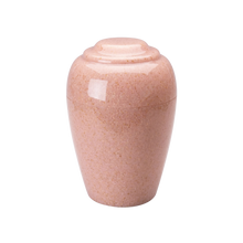 MacKenzie Grecian Cultured Granite Urn for Ashes - Champagne