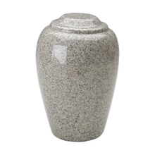 MacKenzie Grecian Cultured Granite Urn for Ashes - Mist Gray