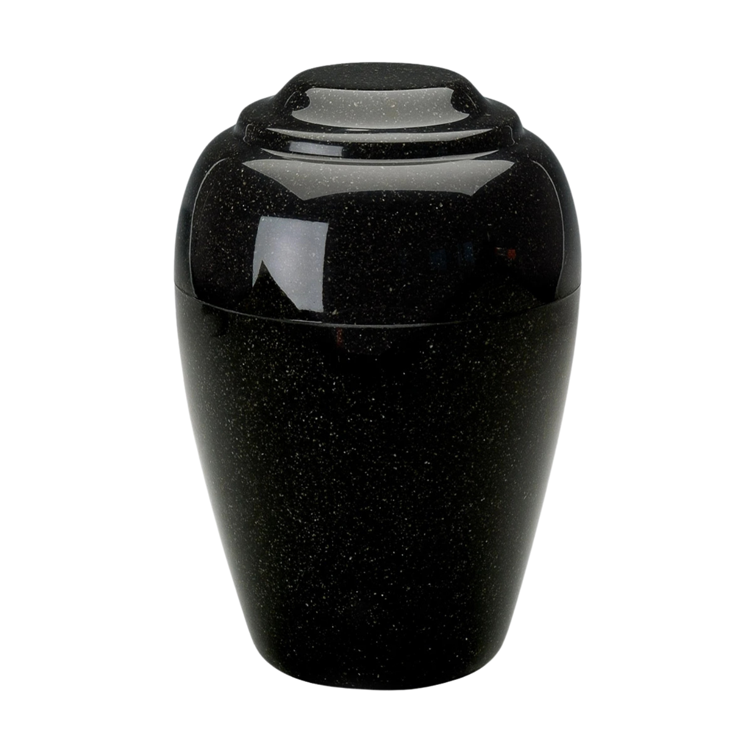 MacKenzie Grecian Urn+Vault® for Ashes - Cultured Granite - Orca Black ...