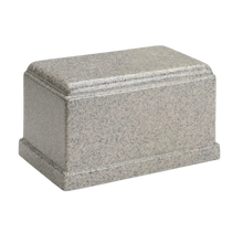 MacKenzie Olympus Urn+Vault® for Ashes - Cultured Granite - Mist Gray