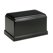 MacKenzie Olympus Urn+Vault® for Ashes - Cultured Granite - Orca Black