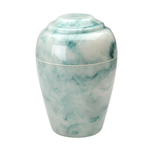 MacKenzie Grecian Cultured Onyx Urn for Ashes - Teal