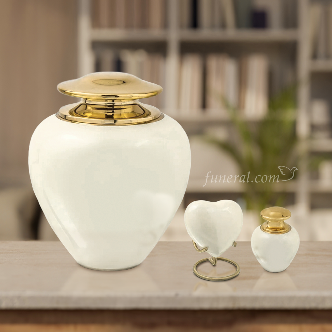 Mabel Pearl Extra Large Pet Urn Set