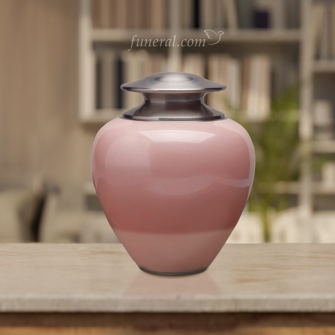 Mabel Pearl Pink Extra Large Pet Urn