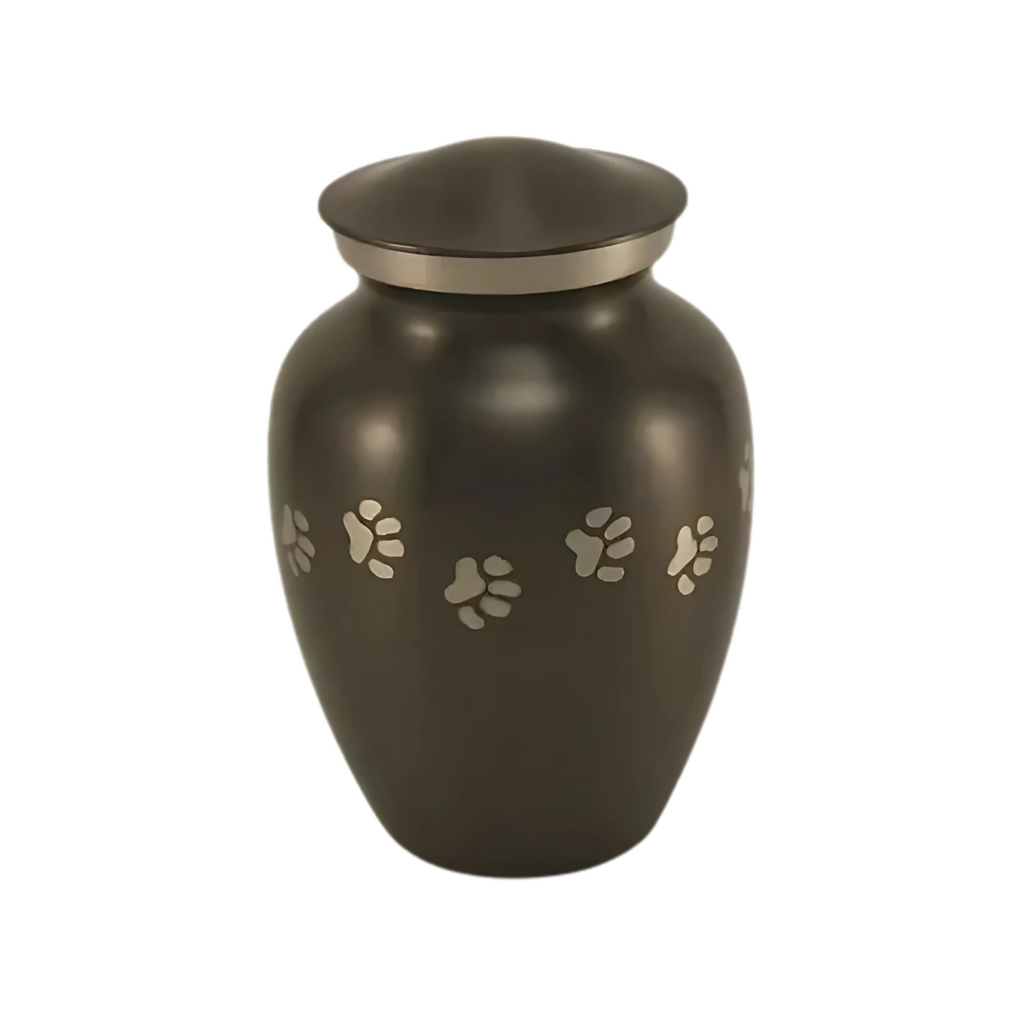 Micah Charcoal Pawprint Large Pet Urn High-Resolution Image