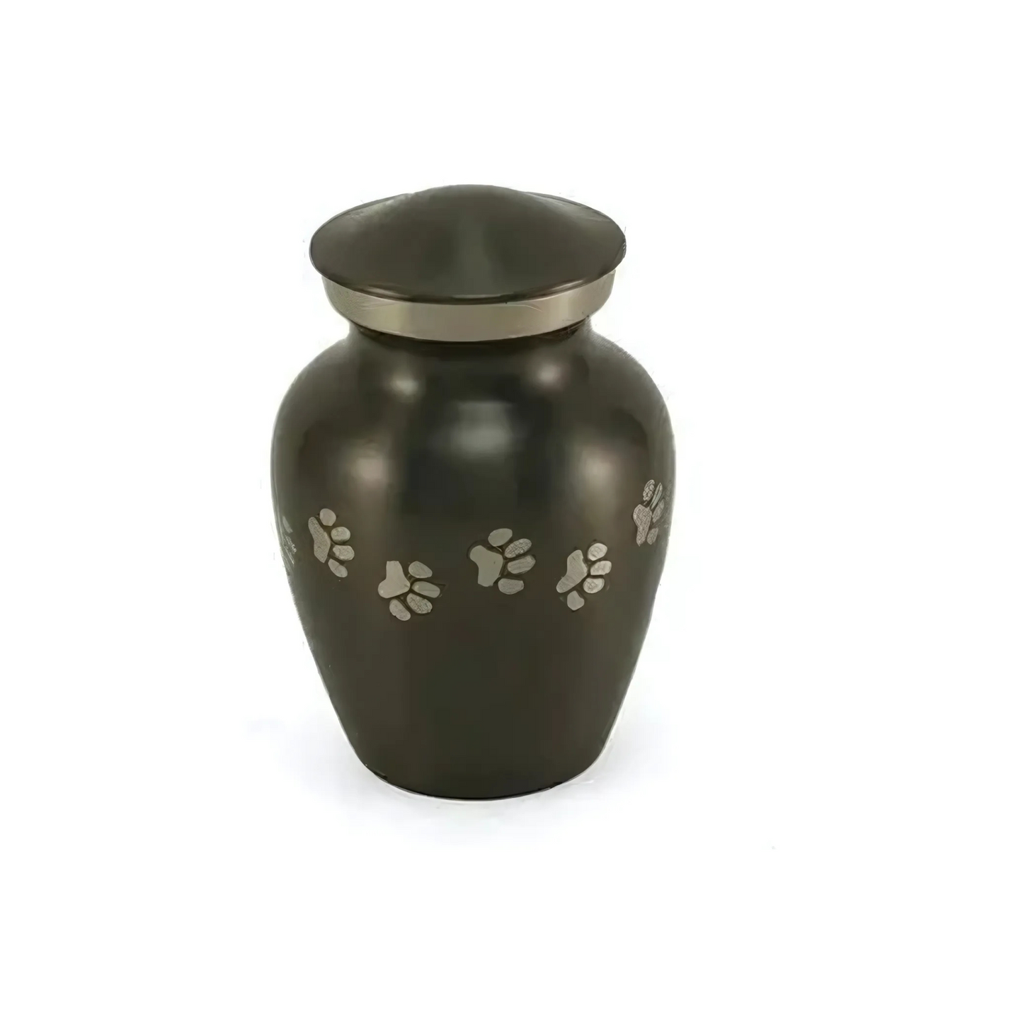 Micah Charcoal Pawprint Small Pet Urn High-Resolution Image