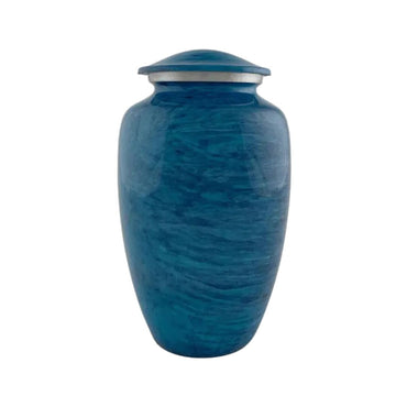 Midnight Solace Adult Blue Stone Brass Urn