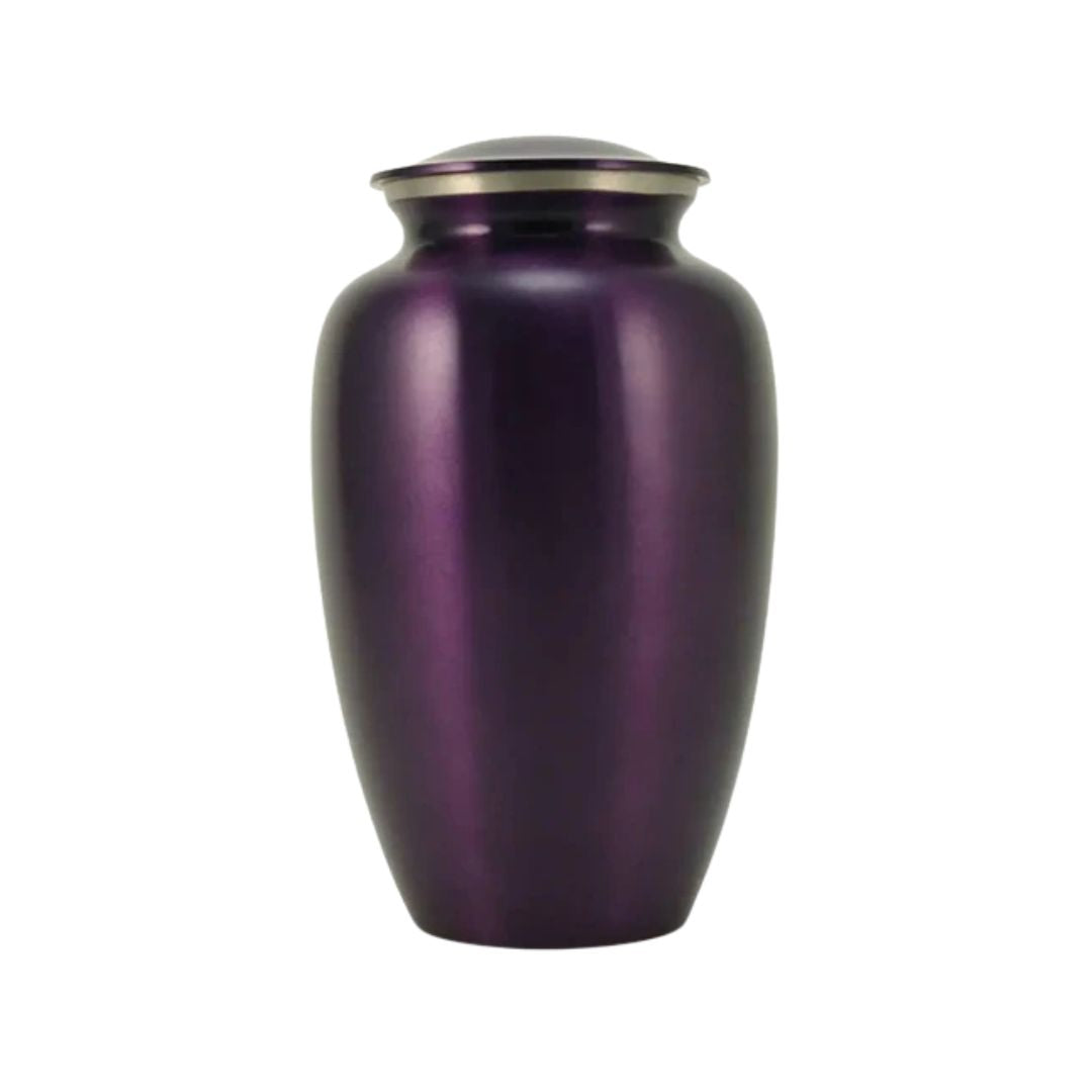 Midnight Solace Adult Purple Brass Urn