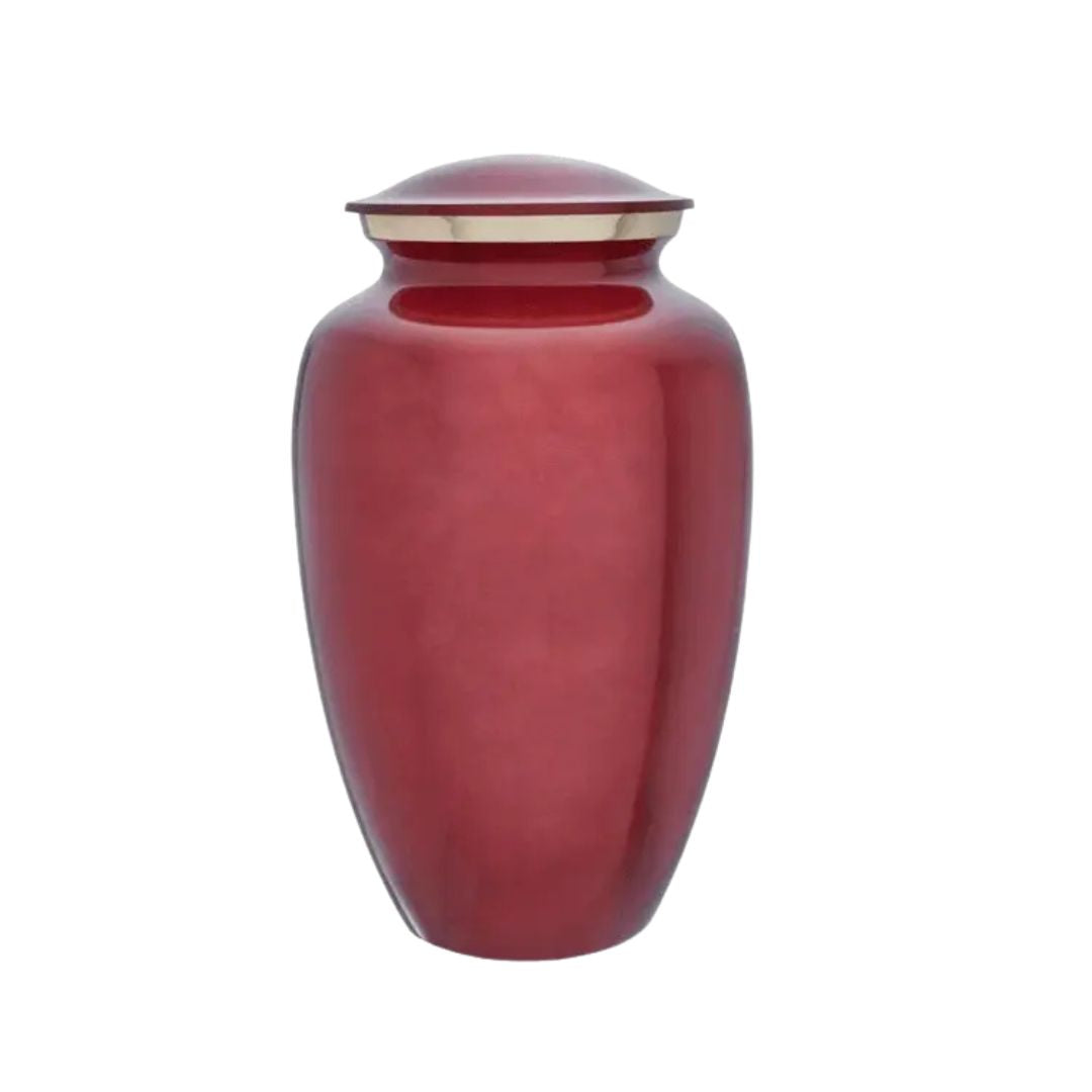 Midnight Solace Adult Ruby Brass Urn