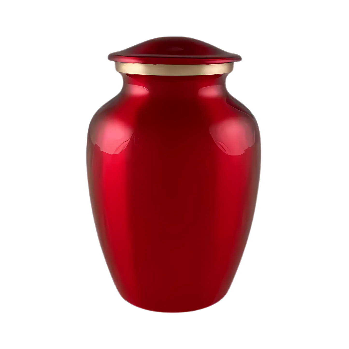 Midnight Solace Medium Ruby Brass Urn High Resolution Image